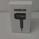 ANIEKIN Hair Dryer, 1875 Watts Fast Drying Blow Dryer with Diffuser and Concentrator, Compact Lightweight Hair Dryer for Women and Men (Light Grey)