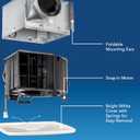 QT Series Very Quiet 110 CFM Ceiling Bathroom Exhaust Fan, .4 Sones, ENERGY STAR Certified