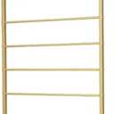 Wall Mounted Scarf Rack, Gold Silk Scarves Hijab Hanger Organizer Metal Racks Wrapping Tissue Paper Ribbon Holder Towels Storage Display for Flower Shop Retail Store (Gold, 10T-23.647.2IN)