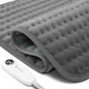 XXL Heating Pad for Back Pain Relief, Gifts for Mom Dad Women Men Grandma Grandpa Wife Husband Christmas Birthday, Extra Large Heating Pads for Cramps/Neck/Shoulder/Leg, 6 Heat Levels, 2 Hour Auto-Off (Light Sage Green)