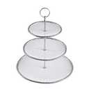 Pampa Bay Salerno 3 Tier Stand (White and Silver)