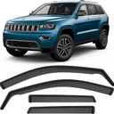 ACLONG in-Channel Rain Guards Black Window Visors Compatible with Jeep Grand Cherokee 2011 2012 2013 2014 2015 2016 2017 2018 2019 2020 Side Shatterproof Sun Visor Window Deflectors 4-Pieces