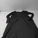 LONGYUAN Women's Plus Size Maxi Dresses for Curvy Women Casual Long Dress, Black,  4XL