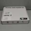 KES Black Bathroom Faucet Single Handle & Bathroom Sink Drain with Overflow, cUPC Certified Vanity Faucet with Pop Up Drain Stopper Stainless Steel Matte Black, L3156ALFF12-BK-C2