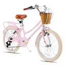 KEANO Poppy 24" Kids Bike for Girls 8-12 Yrs, 24 inch Bike Pink