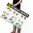 Forklift Safety Poster OSHA Compliance Guide for Workplace & Warehouse, Forklift Operation Rules, Forklifts Safe Rules Poster 18"x24", Industrial Poster Waterproof, Tear-Resistant
