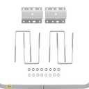 VEVOR Boat Trailer Guide-ons 40", Steel Trailer Post Guide on, 2 PCS Trailer Guides with PVC Pipes, Mounting Hardware Included, for Ski Boat, Fishing Boat or Sailboat Trailer, White