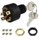 MP41000 Ignition Switch Push to Choke for Mer-cury Marine 87-88107 87-88107A5 17393 88107 Accommodates 5/8" Panel Magneto with 6 Terminals 3 Position