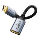 VCELINK 8K Short HDMI Extender Cable 0.6 FT Male to Female, HDMI Extension Cable Support 8K@60Hz, 4K@120Hz/144Hz, HDCP 2.2/2.3, Compatible with Roku TV Stick, HDTV, Game Console, Laptop, 1 Pack