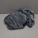 MIFXIN Armless Futon Slipcover Velvet Stretch Elastic Folding Sofa Cover Couch Furniture Protector for Futon Sofa Bed Without Armrests (Velvet Gray Blue)