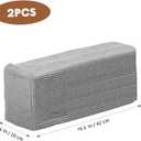 Homoyoyo 4PCS Armrest Covers Stretch Armchair Slipcover Protector Anti- Stain Washable Furniture Protector Arm Covers for Chairs Sofa Recliner Sofa Couch (Light Grey)