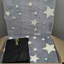 MeMoreCool Glow Star Pattern Foldable Floor Mattress for Kids, Trifold Nap Mat for Toddlers, Portable Daycare Sleeping Futon or Floor Bed,  57x22x3", Star 
