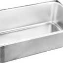 17.6x11x6.5cm Stainless Steel Butter Dish Cream Cheese Container Food Storage Box Lid (17.50X11.00X6.50CM)
