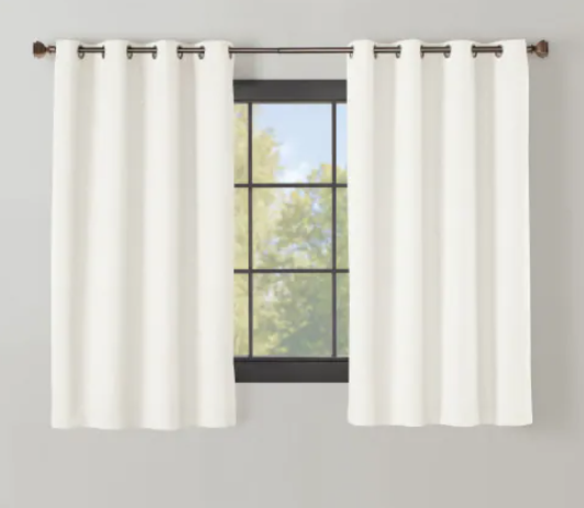 MODAVARI HOME FASHIONS PALMA BLACKOUT THERMAL LINED SINGLE PANEL 63"Lx62"W