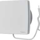 4 Inch Bathroom Exhaust Fan with Plug, Window Wall Mount, 95 m/h Airflow, 34 dB Ultra Quiet, Plug-n-Play Ventilation for Small Bathroom, Kitchen, Apartment, RV