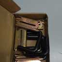 E Track Hooks Heavy Duty, J Hooks with Rust Resistant Coating & Spring Loaded Design for E-Track X-Track, Perfect for Enclosed Trailers, Trucks, Vans & Warehouse(6SET J Hooks&Slot)