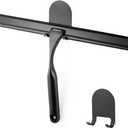 HOME SO Shower Squeegee in Matte Black; Effective Rubber Blade Squeegee for Windows, Glass Shower Doors, Car Windshield, Mirrors, Tile Walls, Kitchen Surfaces and More (Black, 12 inch)