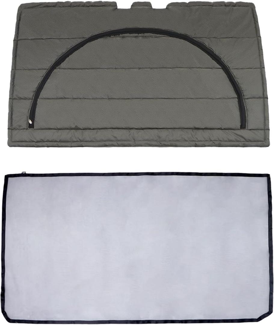 Rear Door Bed Partition for 2007-Current Mercedes-Benz Sprinter High Roof (top Half & Bottom Half Bug Screen) Rear Door Bed Partition for 2007-Current Mercedes-Benz Sprinter High Roof (top Half & Bottom Half Bug Screen)