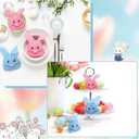 20 Pcs Easter Bunny Treat Bags Tiny Cute Felt Rabbit Candy Goody Gift Bags Reusable Bunny Party Favors for Spring Birthday Gifts Party Decoration Baby Shower Candy Packing Hunt Stuffer