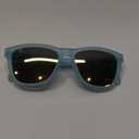 goodr Sunbathing with Wizards Polarized Sunglasses, Medium Sized (OG), Light Blue Translucent Frames with Gold Mirrored Reflective Lenses, UV400 Protection, No Slip, No Bounce