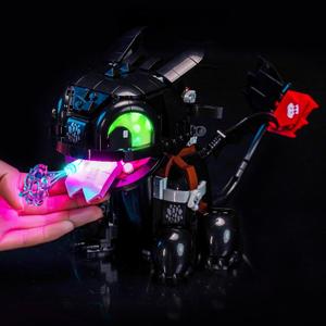 LocoLee Touch Version LED Light Kit Compatible with Lego 10375 How to Train Your Dragon: Toothless (NO Model, Only Light kit), Light Compatible with Lego 10375 -NO LEGO's with Light Kit