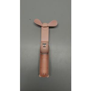 JISULIFE Handheld Mini Fan, 3 IN 1 USB Rechargeable Portable Fan [12-19 Working Hours] with Power Bank, Flashlight, Pocket Design for Travel/Summer/Concerts/Lash, Gifts for Women (Pink)