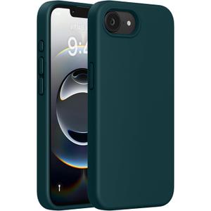 Miracase Compatible with iPhone 16e Case/iPhone 17e Case, [Soft Anti-Scratch Microfiber Lining], Liquid Silicone Shockproof Drop Protection Phone Case for iPhone 16e/17e, Teal