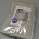 MIULEE Beige Velvet Curtains Thermal Insulated Blackout Curtain Drapes for Bedroom Living Room Darkening 84 Inches Long Curtains Panels Rod Pocket Set of 2