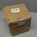 Ceramic Utensil Holder for Kitchen Counter, 6.2" Kitchen Utensil Holder with Cork Bottom for Countertop, Modern Scalloped Cooking Tool Organizer for Spatula, Matte Black