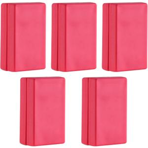 Magnetic Flag Weights for Bottom of Flag in Winds, Rubber Covered Heavy Duty Magnet Weights, Stop American Flag from Wrapping Around the Pole or Hooking on the Gutter, Red, 5 Pairs(Pack of 10)