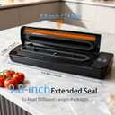Automatic Food Vacuum Sealer, 10 Food Vacuum Sealing Bags, Digital Countdown Timer, Compact and Lightweight, Easy to Store, Suitable for Home Kitchen Use