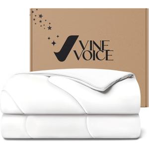 Cooling Blanket Comforter Hot Sleepers -Twin/Twin XL Duvet Insert, Double-Sided Cool Bedding for Night Sweats, Summer Lightweight Breathable Comforter(68 * 90inch, Arctic White) (Twin / Twin XL (68"x90"))