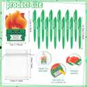 Eersida 48 Pcs Dumpster Fire Sticky Notes 30 Pages Each and Pens Funny Sticky Notes Desk Accessories with Organza Bags Appreciation Gifts Supplies for Students Office Coworker Employee Teacher