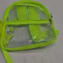 Paxiland Clear Backpack Stadium Approved 12126 with Reinforced and Wider Shoulder Straps, Small Clear Bag for Schools, Concerts, Work, Festivals and Sporting Events - Green