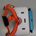 Upgraded VR Headset for Nintendo Switch & Switch OLED Model, Switch Virtual Reality Glasses with Adjustable HD Lenses and Comfortable Head Strap, 3D Goggles for Switch Accessories (White & Blue)