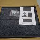 BEHERO Front Door Mat Outside Entrance - 2-in-1 Wet & Dry Dual Deep Cleaning Shoe Mats, Heavy Duty Indoor and Outdoor Welcome Matt, 16" x 47"/24" x 31.5" Variable-Size Disinfectant Mat for Entryway