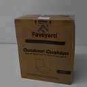 Favoyard Outdoor Seat Cushion Set 22 x 22 Inch Waterproof & Fade Resistant Patio Furniture Cushions with Removable Cover Deep Seat & Back Cushion with Handle and Adjustable Straps for Chair Sofa Couch (Blue)