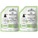 J.R. Watkins Gel Hand Soap Refill, Moisturizing Hand Wash, Formulated with Plant-Based Cleansers, Alcohol-Free, Cruelty-Free, Aloe & Green Tea, 34 Fl Oz, 2 Pack