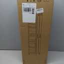 52.76" Tall Narrow Bathroom Storage Cabinet with Doors and Adjustable Shelves Plastic Slim Bathroom Storage Organizers Small Space Saver for Laundry Room Dorm Kitchen Quick Assembly, White