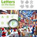 Christmas Village Street Scene Winter Holiday 1000 Piece Jigsaw Puzzle for Adult Clearance, Family Fun Activity