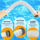 Boltigen 2Pcs 1.5'' Diameter Pool Sand Filter Pump Hose, 40inch Pool Pump Replacement Hose for Above Ground Pools, Flexible Water Pool Hose Set for Filter Pump and Saltwater Systems