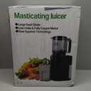 Cold Press Juicer, 5.5inch Wide Feed Chute Juicer Machine, Slow Masticating Juicer for Whole Vegetables & Fruits, Black