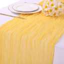 10ft Yellow Table Runner 120inch Gauze Boho Tulle Table Runner Rustic Romantic Spring Summer Bridal Shower Birthday Party Easter Table Decorations