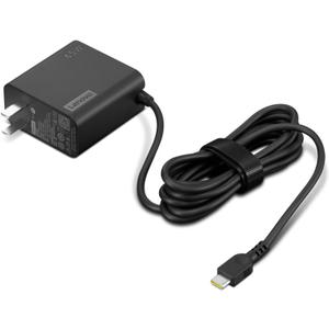 Lenovo USB-C 65W Wall Charger - PD 3.0 - Power Adapter for Laptop, Tablet, Notebook, USB-C Compatible Devices - Slim, Light and Portable with 6.5 Foot Cable - Black
