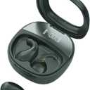 Sleep Earbuds, Innovative Sleep Mode, Noise Cancelling Headphones, Comfortable Side Sleeping, Not in The Ear, Long-Term Use Without Itching or Pain (Black)