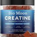 Creatine Monohydrate Gummies 5000mg for Men & Women, Chewables Creatine Monohydrate for Muscle Strength, Energy Boost, Pre-Workout Supplement(120 Count)- Mixed Berries Flavour