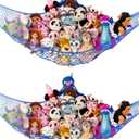 Stuffed Animal Hammock XL 2 Pack | Corner Stuffed Animal Storage & Plushie Net | Extra Large Toy Hammock for Stuffed Animals | Easy Hang, Hardware Included | Blue Bedroom Decor | by Lilly's Love