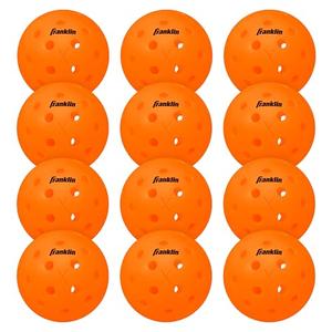 Franklin Sports X-40 Pickleballs - Outdoor Pickleballs - Only 11 Pack Bulk - USA Pickleball Approved - Lava - Official Ball of US Open Pickleball Championships