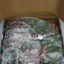 6ft Christmas Garland with Lights Artificial Cedar Cypress Garland with Pine Cones Garland for Home Fireplace Wall Indoor Outdoor Holiday Party Decoration (Style 1)