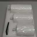 Eywamage White Real Wax Flameless Pillar Candles with Remote, Flickering Flat Top LED Battery Candles Set of 3